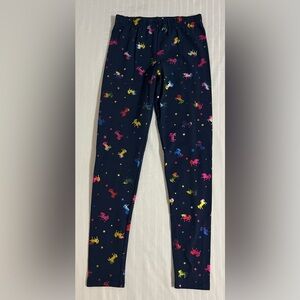 Vigoss girls unicorn horse  leggings. Size M 10-12.  L1